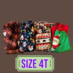 Festive Kids Pajama Set - Size 4T